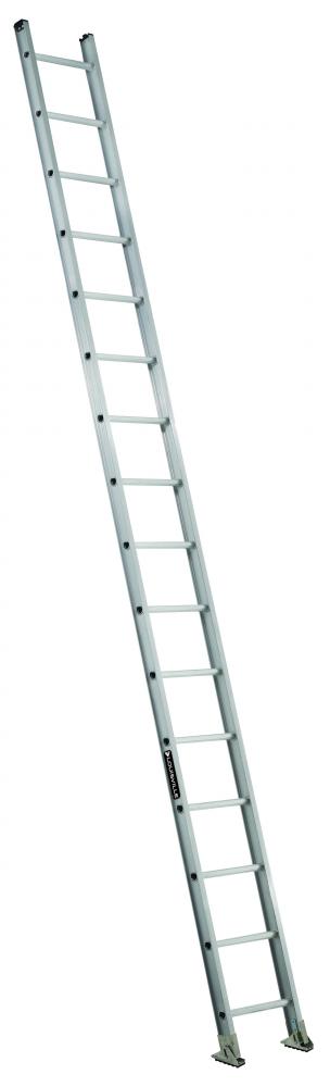 16' Aluminum Straight Ladder, Type IA, 300 lb Load Capacity