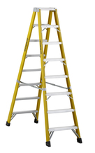 Louisville Ladder Corp 6608 - 8' Fiberglass Twin Step Ladder Type IA 300 Load Capacity (lbs)