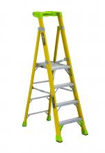 Louisville Ladder Corp FCP1404HD - 4' Fiberglass Cross Pinnacle 2-in-1 Platform Ladder Type IAA 375 lb Load Capacity