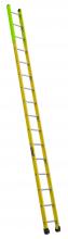 Louisville Ladder Corp FE8916 - 16' Fiberglass Manhole Ladder, Type IAA, 375 lb Load Capacity