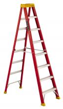 Louisville Ladder Corp L-3016-08 - 8' Fiberglass Step Ladder, Type IA, 300 lb Load Capacity