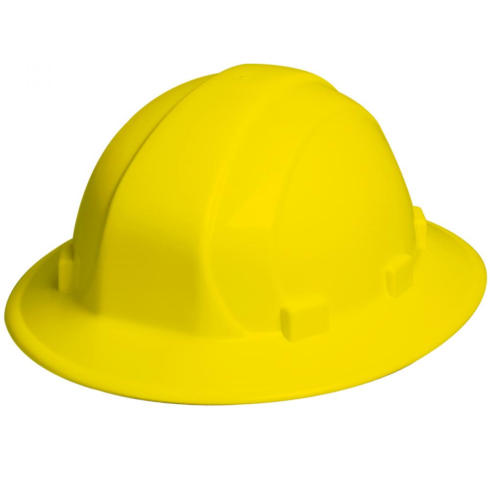 Omega II Full Brim Hardhat Type 1 Ratchet, Yellow