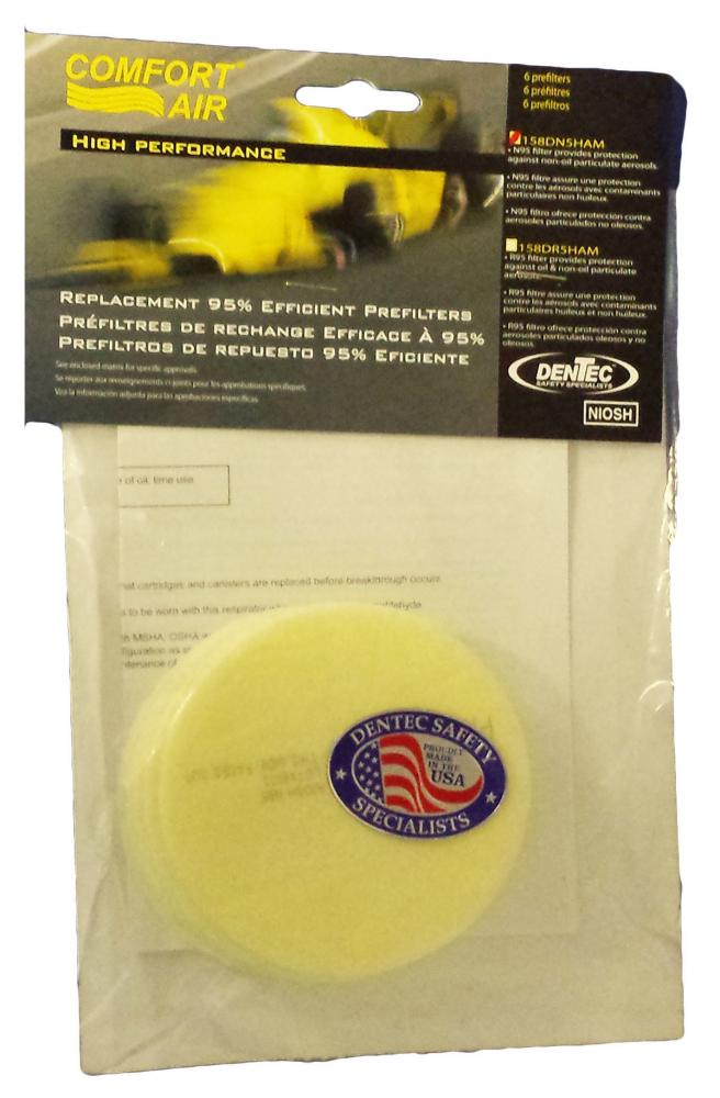 R95 Prefilter Pads (6/Pack)