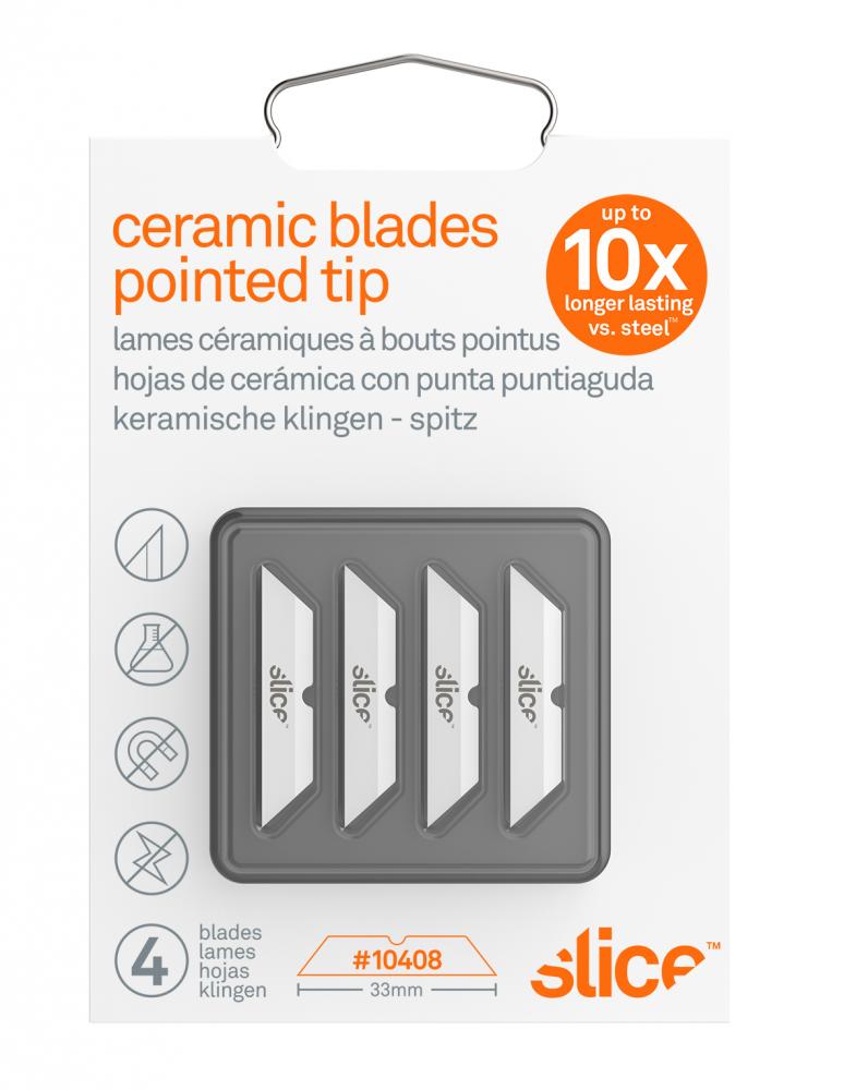 Slice Pointed Tip Ceramic Blade  (4 blades/pack)