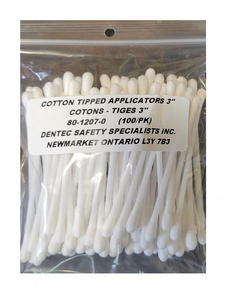 COTTON TIPPED APPLICATORS 3&#34;