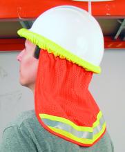 Dentec 14A19282 - Neck Shield, Hi-Viz Orange. Fits all ERB hard hats. (3/Pack)