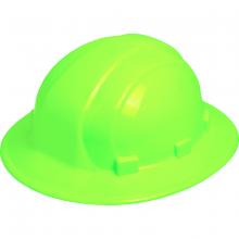 Dentec 14FR69820-HVL - Omega II Full Brim Hardhat Type 1 Ratchet, Hi-Viz Lime