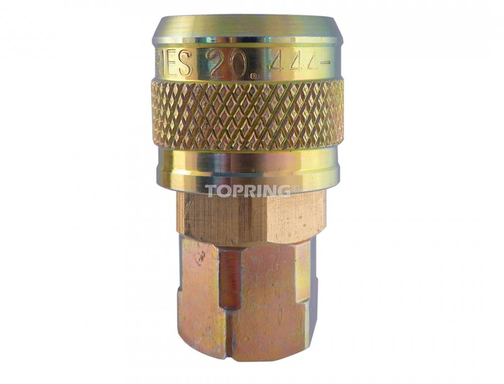 1/4 Industrial Brass Quick Coupler 1/4 (F) NPT (5-Pack)