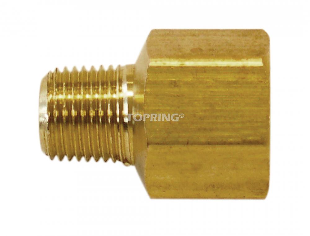 Brass Hexagonal Adapter 3/8 (M) to 1/2 (F) NPT (5-Pack)