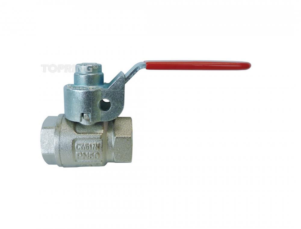 Brass Ball Valve With Locking Handle 1/4 (F) NPT