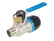 Topring 08.413.01 - 32 mm Aluminum Ball Valve With Locking Handle 1 (M) NPT S08