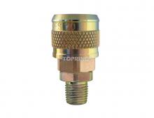 Topring 20.664.02 - 1/4 Industrial Brass Quick Coupler 3/8 (M) NPT (2-Pack)