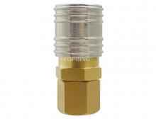 Topring 20.844.05 - 1/4 Industrial Brass Quick Coupler 1/4 (F) NPT (5-Pack)