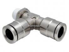 Topring 39.440 - 1/4 in. to 1/8 (M) NPT Push-to-Connect Tee Adapter (5-Pack)