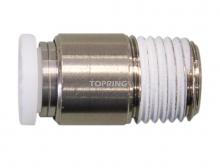 Topring 40.018 - 6 mm Push-to-Connect to 1/4 (M) NPT Hexagonal Adapter (5-Pack)