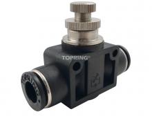 Topring 46.960 - 12 mm Push-to-Connect Flow Control Valve Union (2-Pack)