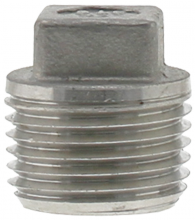 Boshart Industries SS316P-05 - 1/2" 316SS CORED PLUG ISO4144