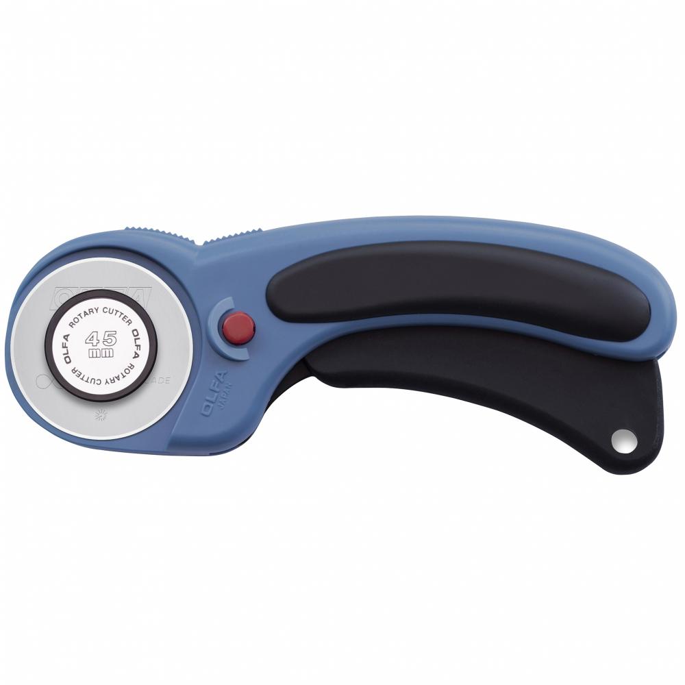 OLFA 45mm RTY-2DX/PBL Ergo Rotary Cutter, Pac Blue