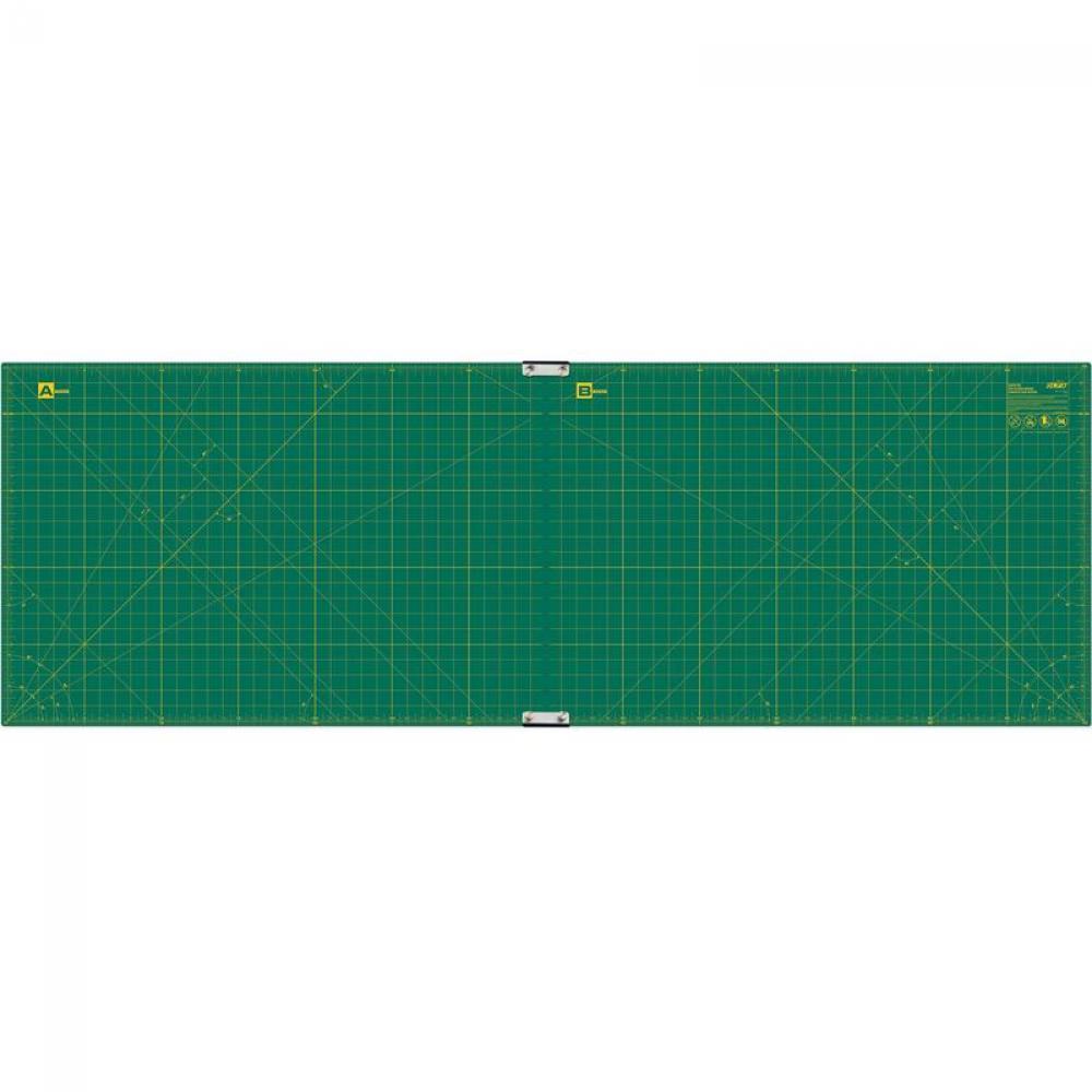 Double-Sided Self-Healing Rotary Mat w/Clips, 23&#34; x 70&#34;