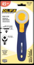 OLFA 1136835 - OLFA 45mm RTY-2C/NBL Quick-Change Rotary Cutter, Navy