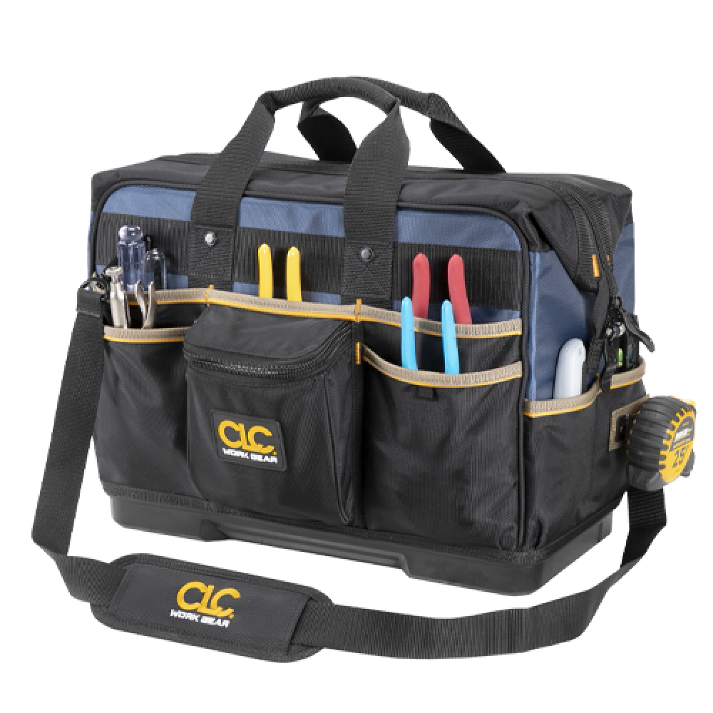 19&#34; MOLDED BASE CONTRACTOR&#39;S CLOSED-TOP TOOL BAG