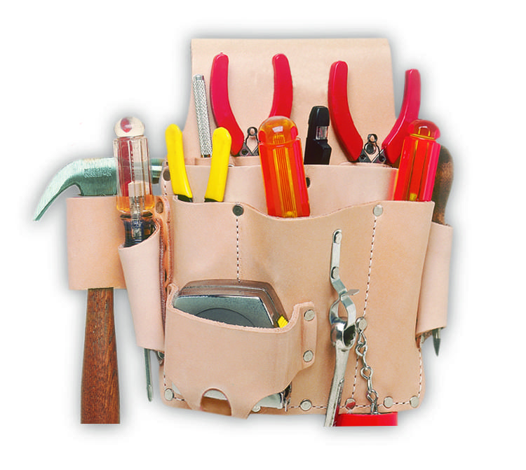 ELECTRICIAN&#39;S TOOL POUCH - 8 POCKETS