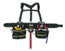 Kunys Leather AP6714 - 5 PIECE HEAVY-DUTY FRAMER'S COMFORT LIFT COMBO SYSTEM - 31 POCKETS