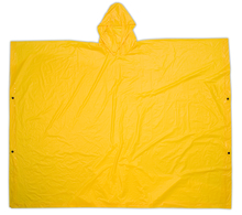 Kunys Leather R10410 - PVC RAIN PONCHO - YELLOW - (.10mm PVC)