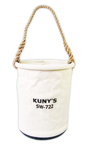 Kunys Leather SW722 - PLASTIC BOTTOM CANVAS BUCKET - 150LB LOAD RATING