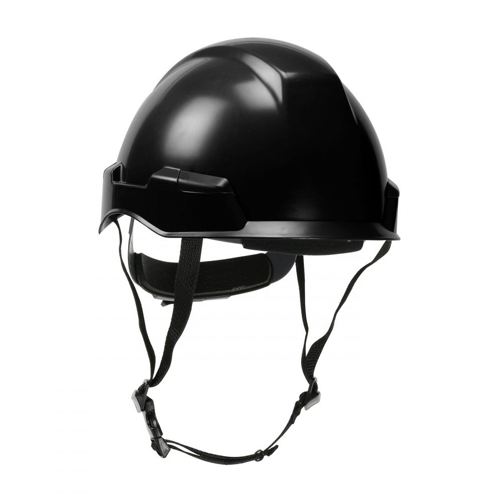 ROCKY, PC/ABS HARD HAT, NO BRIM, 4 PTS SUSP, RATCHET, CHIN STRAP, CSA TYPE 2 CLASS E, BLACK