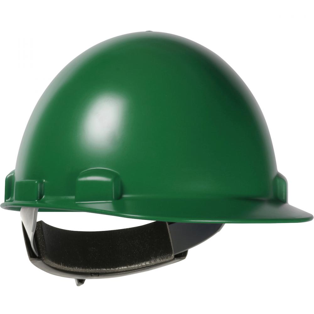 STROMBOLI, NON VENTED HARD HAT, CAP STYLE, RATCHET SUSPENSION, CSA TYPE 1 CLASS E, DARK GREEN