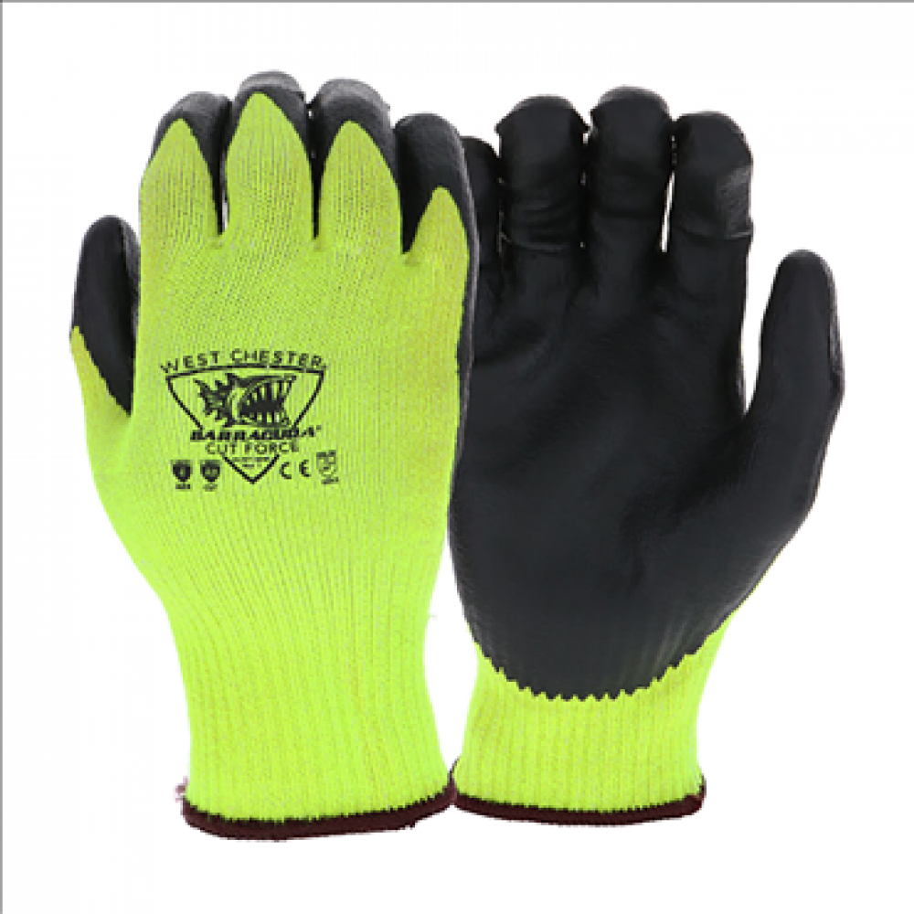 Seamless Knit Nylon Glove with Nitrile Coated MicroFoam Grip on Full Hand - Micro Dot Palm - Touchsc