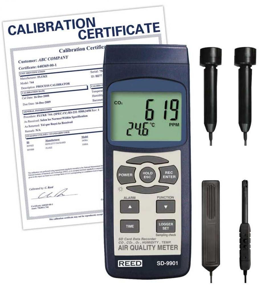 REED SD-9901 Indoor Air Quality Meter/Data Logger