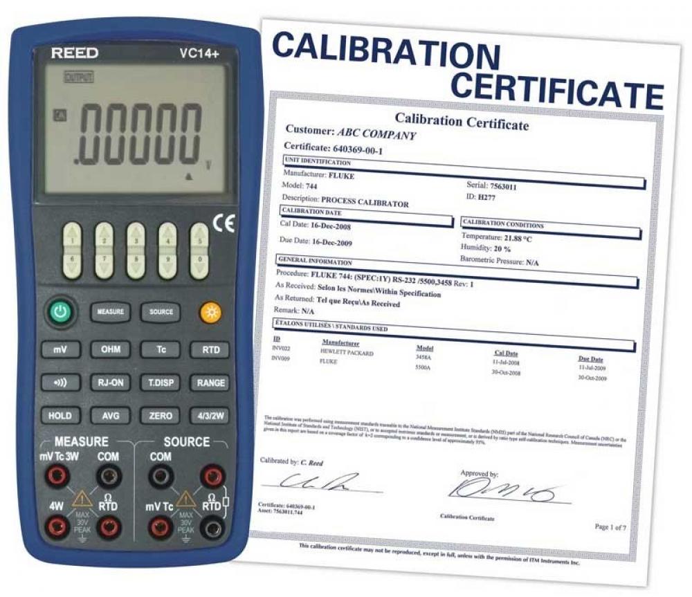 REED VC14+ Temperature Calibrator