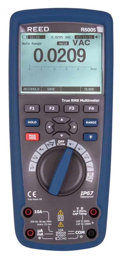 REED R5005 True RMS Bluetooth/Waterproof Industrial Multimeter