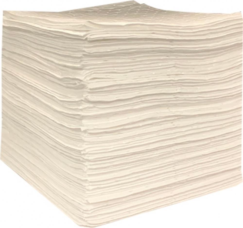 Essentials 15&#34;x18&#34;  Oil Only Two-Ply SM Medium Weight Sorbent Pads (100 ct)