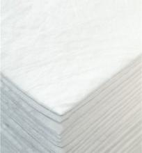 ESP Sorbents O1PM100NB - 15"x18" Oil Only <br>1-Ply Medium Weight Unbonded Sorbent Pads (100 ct)