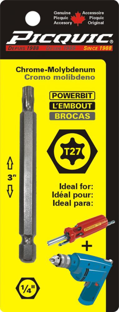 3 inch TorxÂ® # 27 Powerbit Carded