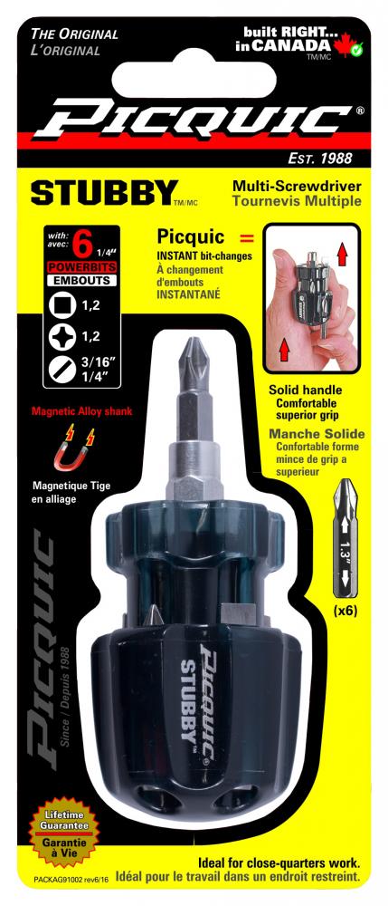 STUBBY Multibit Driver Carded Black