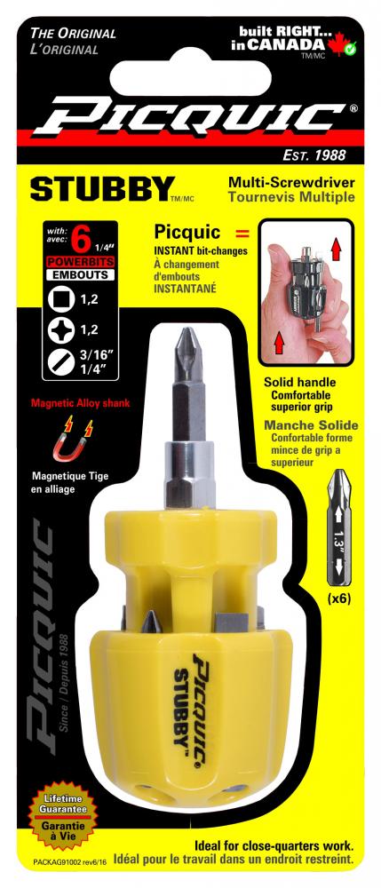 STUBBY Multibit Driver Carded Asst