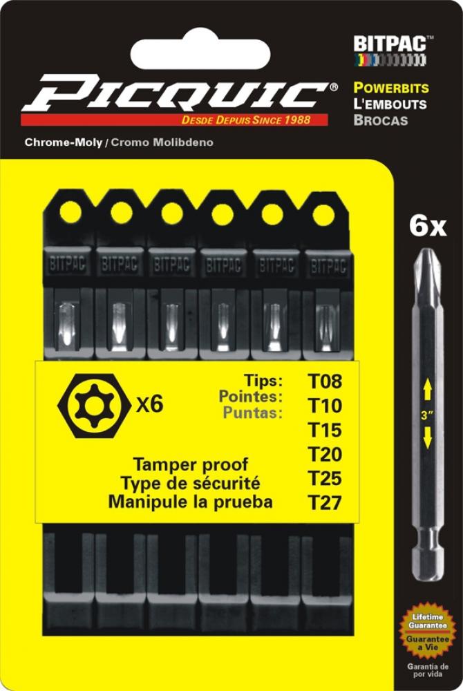 TorxÂ® Security BitPac Set Black