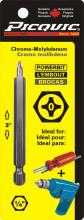 Picquic Tool Company Inc 88020 - 3 inch Phillips # 0 Powerbit Carded