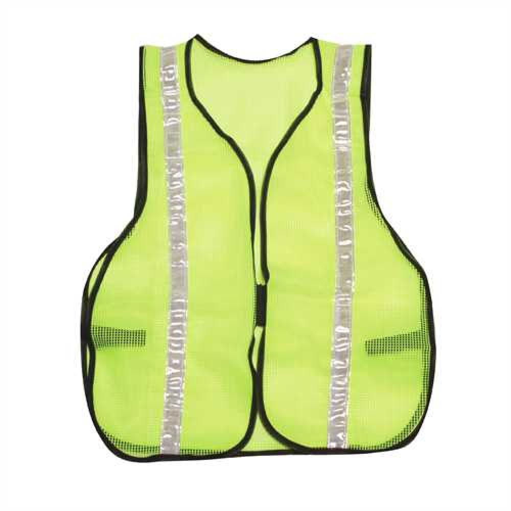 Green Safety Vest with Reflective Strips