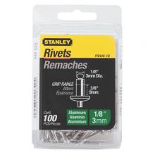 Stanley PAA46-1B - 100 pk 1/8 in x 3/8 in Aluminum Rivets