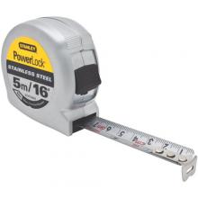 Stanley STHT33456 - 5m/16 ft PowerLock(R) Stainless Steel Tape Measure