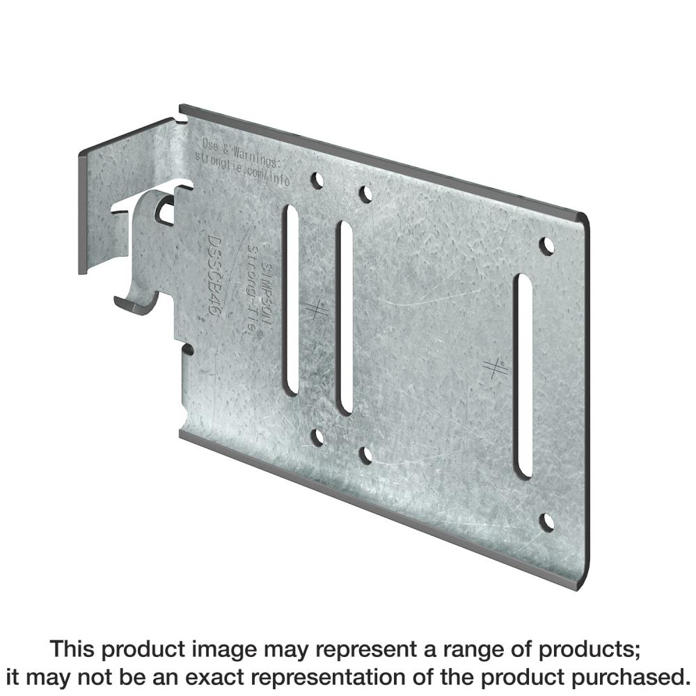 DSSCB 4 in. x 3-1/2 in. Bypass Framing Drift Strut Connector w/ Screws (25-Qty)