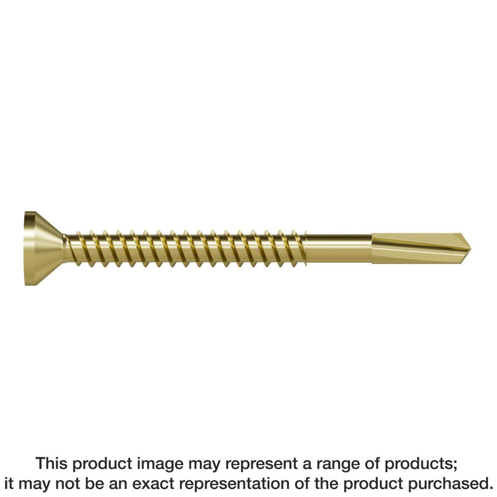 Strong-Drive® PPHD SHEATHING-TO-CFS Screw (Collated) — #10 x 3 in. T25, Yellow Zinc (1000-Qty)