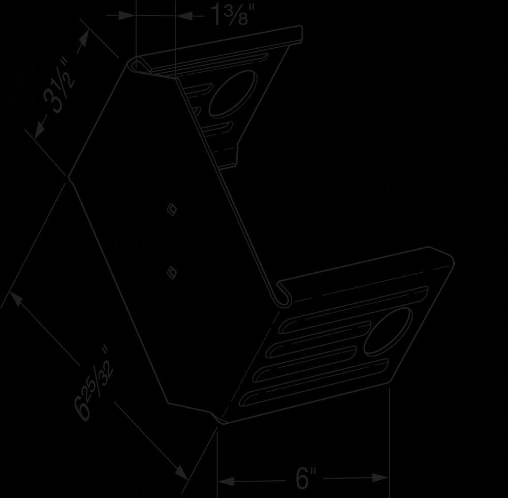 ICFVL™ Ledger Connector with 6-in. Legs