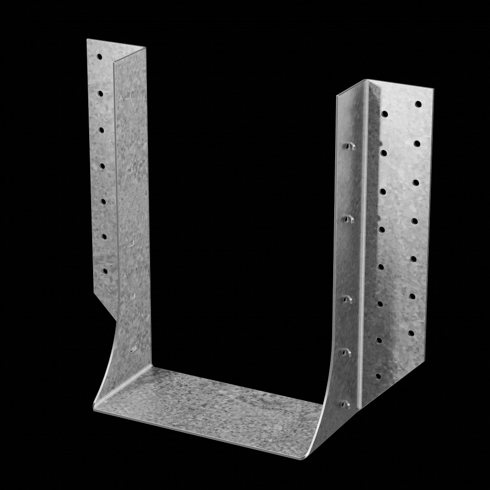 HHUS Galvanized Face-Mount Joist Hanger for Quad 2x10