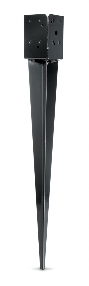 E-Z Spike™ Black Powder-Coated Post-Base Spike for 4x4